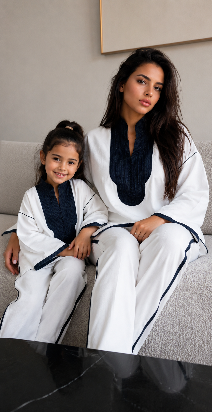 Ensemble Fille Jabador Blanc & Bleu Nuit